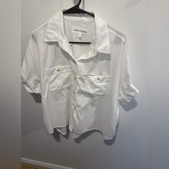 EUC- DENIM FORUM THE JANE SHIRT -100% cotton- Small- oversized - Picture 3 of 8